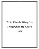 7 Lời Khuyên Đáng Giá Trong Quan Hệ Khách Hàng