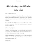 Sáu kỹ năng cần thiết cho cuộc sống