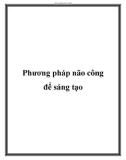 Phương pháp não công để sáng tạo