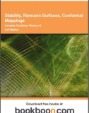 Stability, Riemann Surfaces, Conformal Mappings Complex Functions Theory a-3