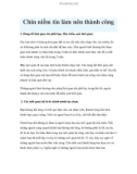 Chín niềm tin làm nên thành công