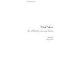 Think PythonHow to Think Like a Computer Scientist