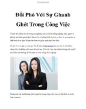 Đối Phó Với Sự Ghanh Ghét Trong Công Việc