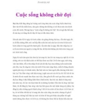 Cuộc sống không chờ đợi