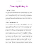 Giao tiếp không lời