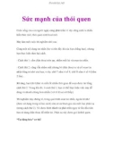 Sức mạnh của thói quen