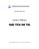 Giáo trình môn Toán: Giải tích đa trị