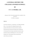 A GENERAL HISTORY FOR COLLEGES AND HIGH SCHOOLS