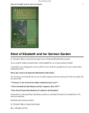 Elizabeth and her German Garden