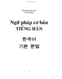 Ngữ pháp thông dụng ngôn ngữ Tiếng Hàn