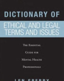 DICTIONARY OF ETHICAL AND LEGAL TERMS AND ISSUES