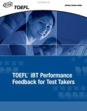 TOEFL ® iBT Performance Feedback for Test Takers