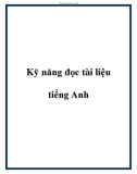 Kỹ năng đọc tài liệu tiếng Anh.