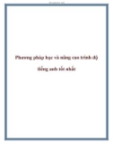 Phương pháp học và nâng cao trình độ tiếng anh tốt nhất