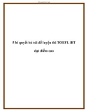 5 bí quyết bỏ túi để luyện thi TOEFL iBT đạt điểm cao.