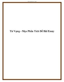 Từ Vựng - Mẹo Phân Tích Đề Bài Essay.