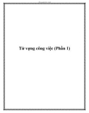 Từ vựng công việc (Phần 1)