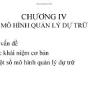 Bài giảng Mô hình toán kinh tế: Chương 4 - ĐH Kinh tế Quốc dân