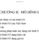 Bài giảng Mô hình toán kinh tế: Chương 2 - ĐH Kinh tế Quốc dân