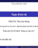 Bài giảng Toán kinh tế: Bài 2 - PGS.TS. Trần Lộc Hùng