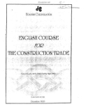 English course for the construction trade