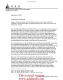 United States Government Accountability Office Washington, DC 20548 September 30, 2005_part1