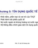 Bài giảng Tài chính quốc tế - Chương 5