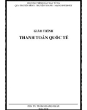 Giáo trình Thanh toán quốc tế - TS Trần Hoàng Ngân