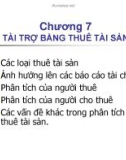 Bài giảng Tài chính doanh nghiệp: Chương 7 - Tài trợ bằng thuê tài sản