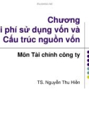 Bài giảng Tài chính công ty: Chương 10 - TS. Nguyễn Thu Hiền