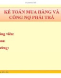 Bài giảng Tin học kế toán: Bài 8