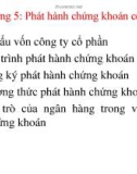 Bài giảng Thị trường chứng khoán: Chương 5 - Đoàn Thị Thu Trang