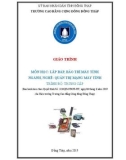 Giáo trình Lắp ráp, bảo trì máy tính (Ngành: Quản trị mạng máy tính - Trung cấp) - Trường Cao đẳng Cộng đồng Đồng Tháp