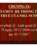 Bài giảng Thuế: Chương 9 - TS. Nguyễn Văn Nhơn