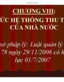 Bài giảng Thuế: Chương 8 - TS. Nguyễn Văn Nhơn