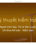 Bài giảng Lý thuyết kiểm toán: Chương 1 - TS. Lê Văn Luyện