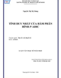 Luận văn Thạc sĩ Toán học: Tính duy nhất của hàm phân hình P-adic