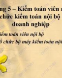 Bài giảng Kiểm toán nội bộ: Chương 5 - ĐH Thương Mại