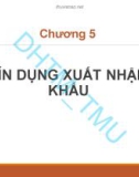 Bài giảng Thanh toán quốc tế và tài trợ xuất nhập khẩu: Chương 5 - ĐH Thương mại