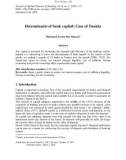 Determinants of bank capital: Case of Tunisia