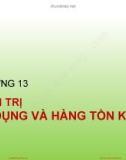 Bài giảng Tài chính doanh nghiệp: Chương 13 - PGS.TS Trần Thị Thái Hà