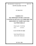 Luận án Tiến sĩ Y học: Nghiên cứu đặc điểm dịch tễ học lâm sàng và đánh giá kết quả can thiệp điều trị bệnh phổi tắc nghẽn mạn tính tại tỉnh Nghệ An