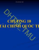 Bài giảng Nhập môn tài chính tiền tệ: Chương 10 - ĐH Thương Mại