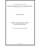 Luận án Tiến sĩ Biến đổi khí hậu: Nghiên cứu hệ sinh thái Hồ Tây trong điều kiện biến đổi khí hậu