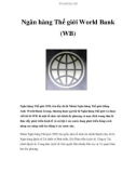 Ngân hàng Thế giới World Bank (WB)