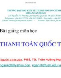 Bài giảng môn học Thanh toán quốc tế (Chương 2)