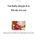 Vui buồn chuyện lì xì Tết cho trẻ con