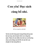 Con yêu! Đọc sách cùng bố nhé