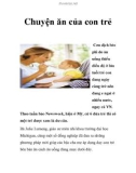 Chuyện ăn của con trẻ