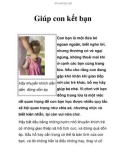 Giúp con kết bạn